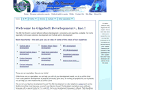 Desktop Screenshot of gigasoftdevelopment.com